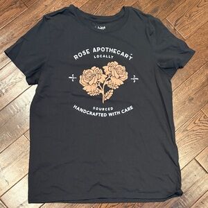 Schitt$ Creek Rose Apothecary Dark Gray T-Shirt Large